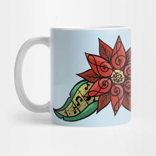 Music Note Flower Mug